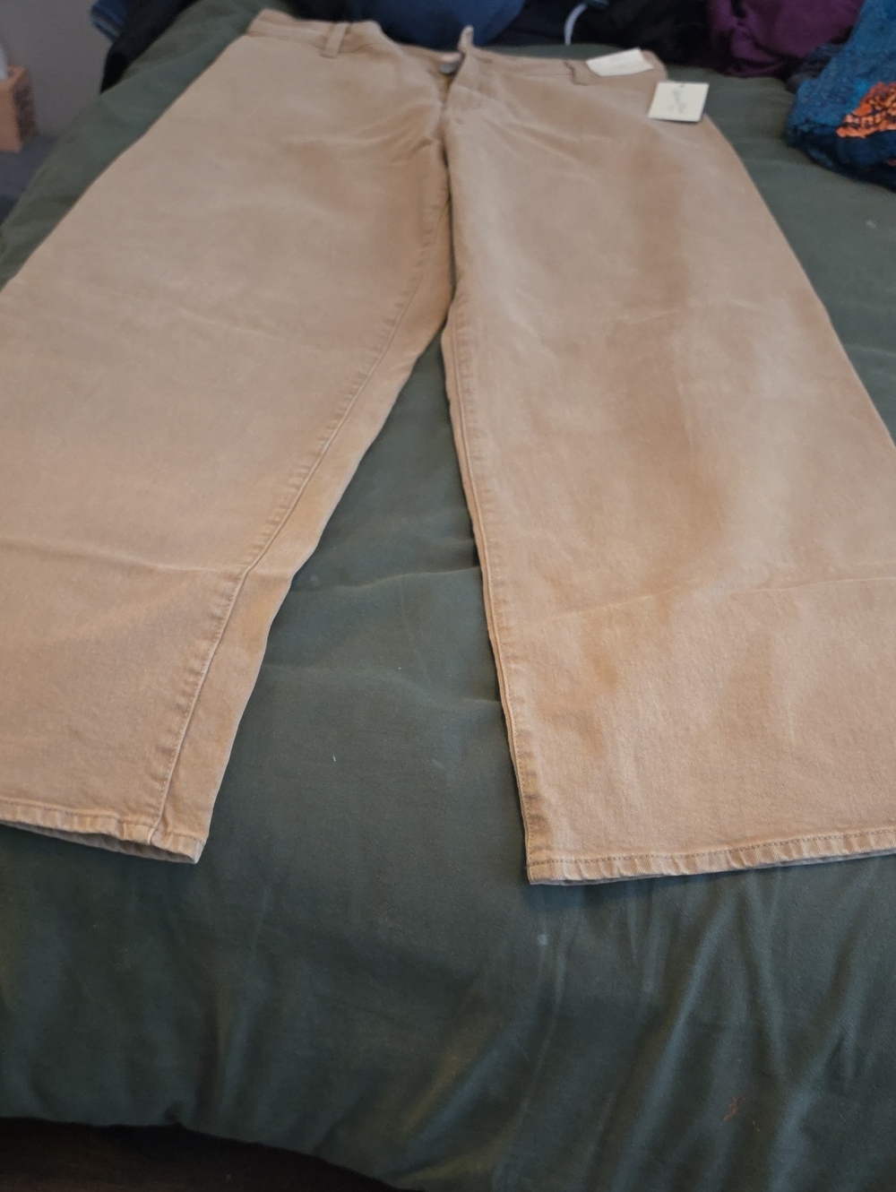 Women''s Casual Wide-Leg Pants in Tan